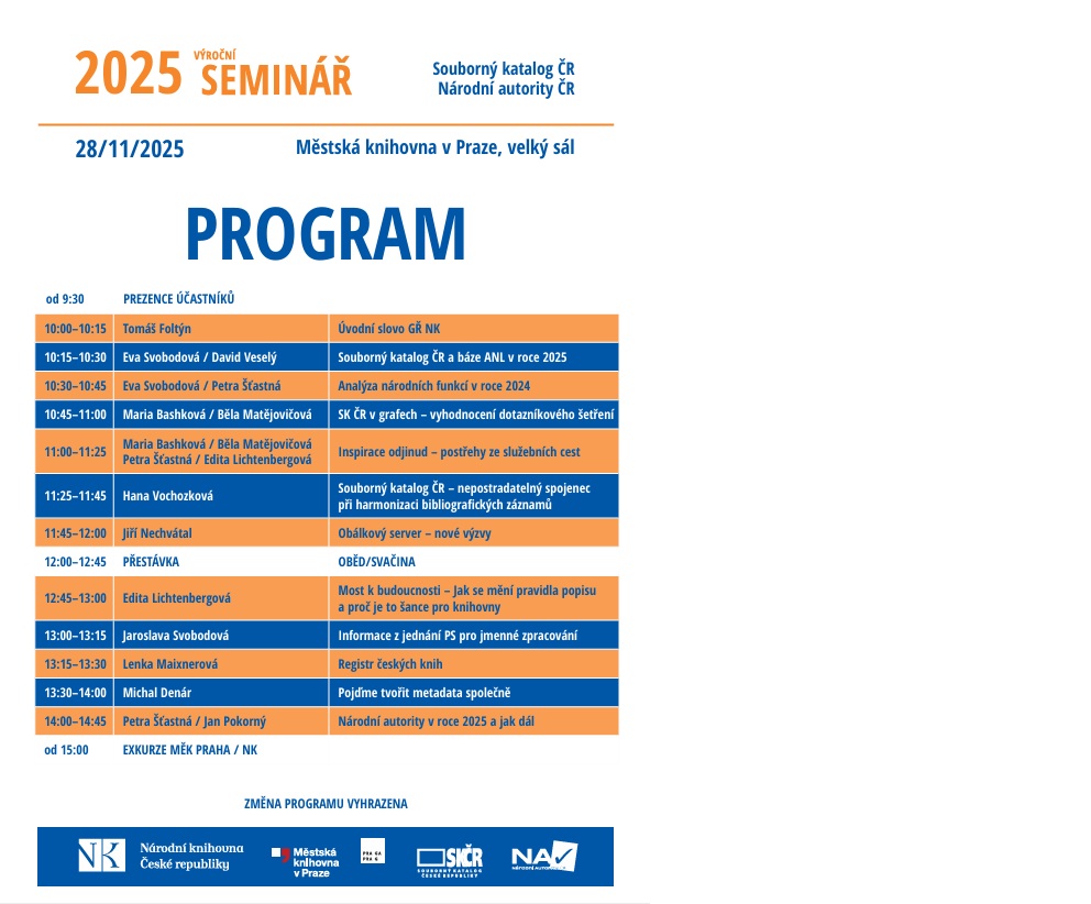 program semináře 2025